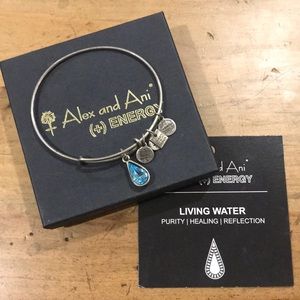 Alex and Ani Living Water 💧 Silver Bangle